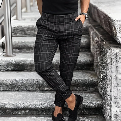 Jefferson - Chinos cortos con cuadros para hombres