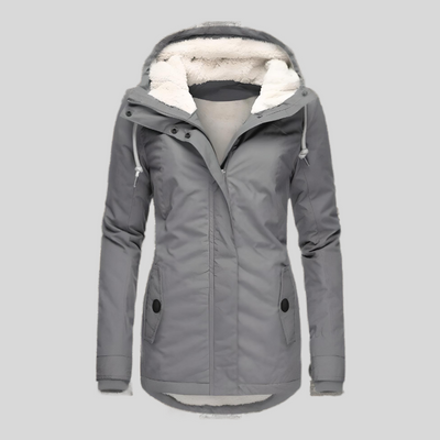 Dixie - Chaqueta Impermeable Cálida para Mujeres con Capucha