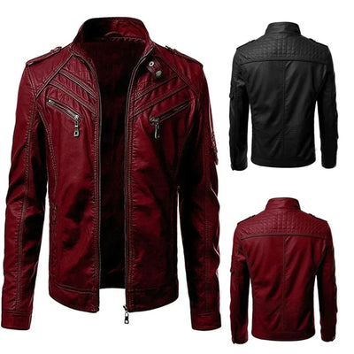 Lucas - Lujosa Chaqueta de Cuero en Estilo Moderno