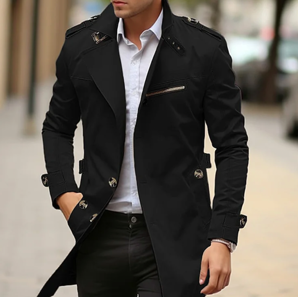 Inuk - Clásico Abrigo Casual para Hombre