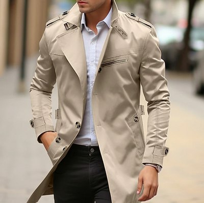 Inuk - Clásico Abrigo Casual para Hombre