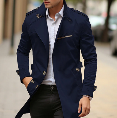 Inuk - Clásico Abrigo Casual para Hombre