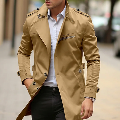 Inuk - Clásico Abrigo Casual para Hombre