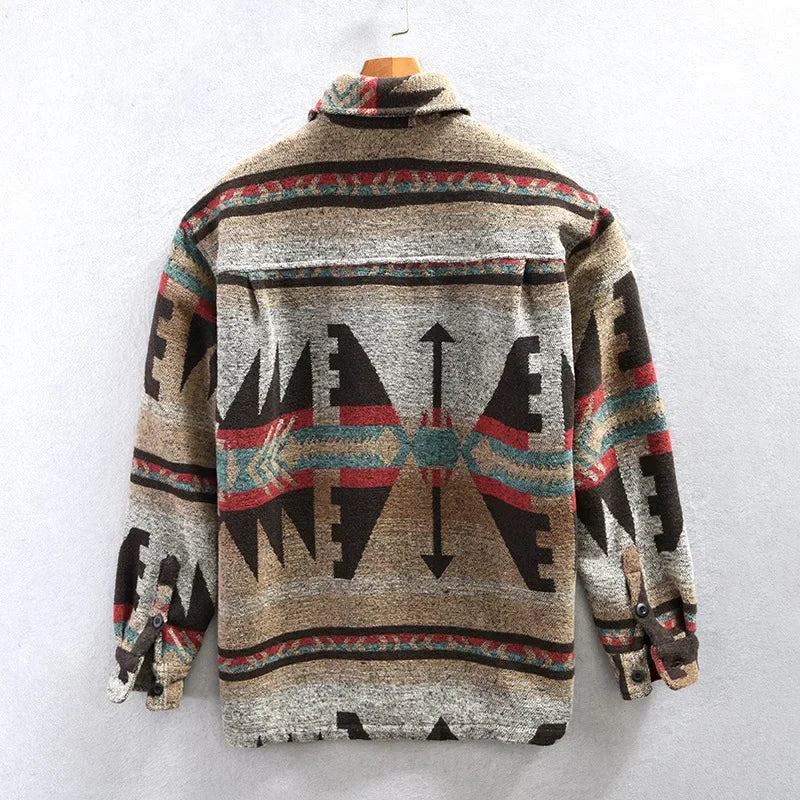 Leon – Chaqueta Azteca en Estilo Camisa
