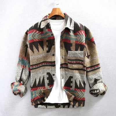 Leon – Chaqueta Azteca en Estilo Camisa