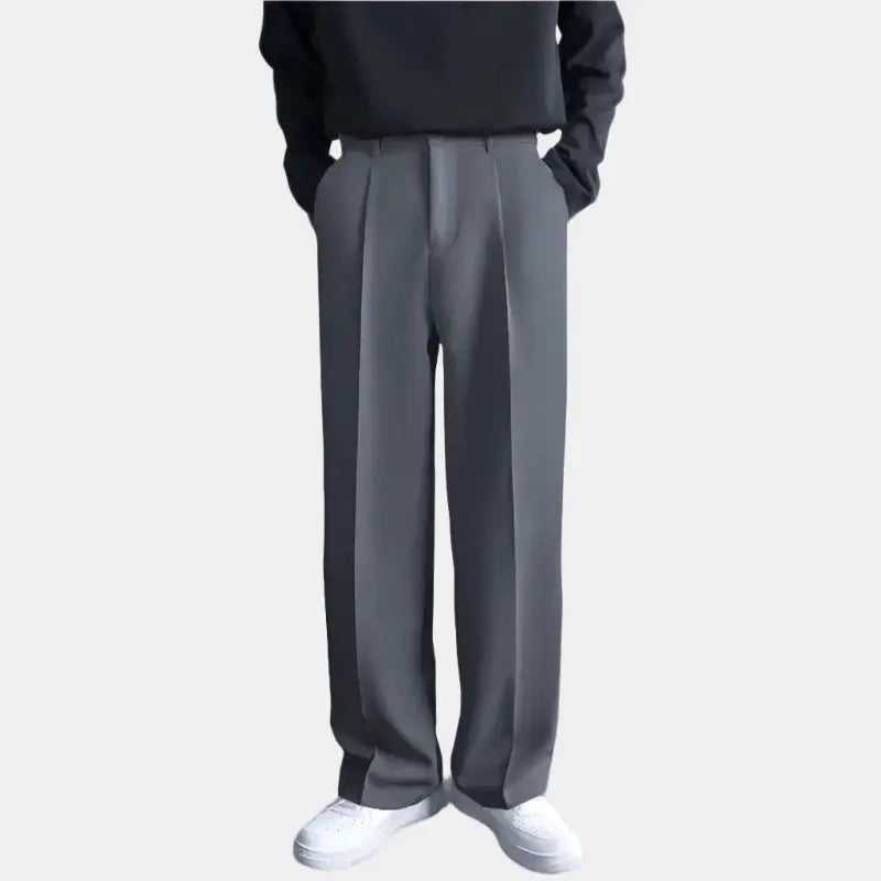 Emil – Pantalones anchos para hombre con pliegues