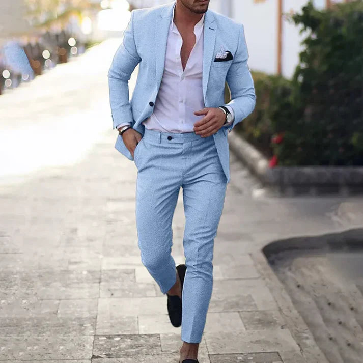 Mikael - Conjunto de Blazer y Pantalón Versátil para un Estilo Moderno