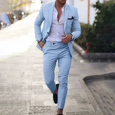 Mikael - Conjunto de Blazer y Pantalón Versátil para un Estilo Moderno