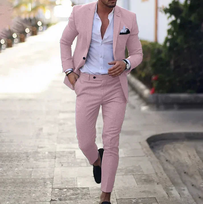 Mikael - Conjunto de Blazer y Pantalón Versátil para un Estilo Moderno