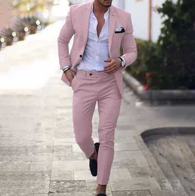Mikael - Conjunto de Blazer y Pantalón Versátil para un Estilo Moderno