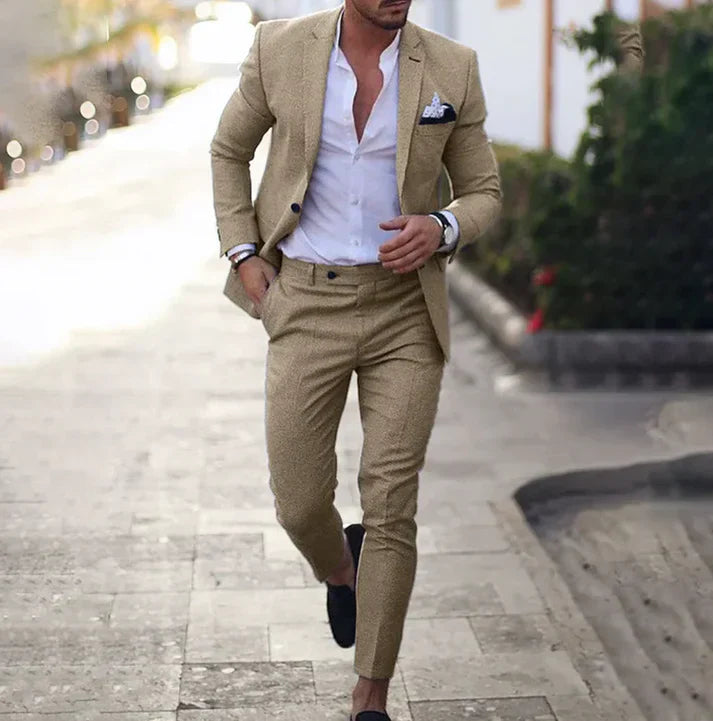 Mikael - Conjunto de Blazer y Pantalón Versátil para un Estilo Moderno