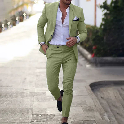 Mikael - Conjunto de Blazer y Pantalón Versátil para un Estilo Moderno