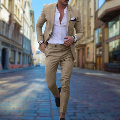 Leo - Moderno Slim Fit Traje para Hombres