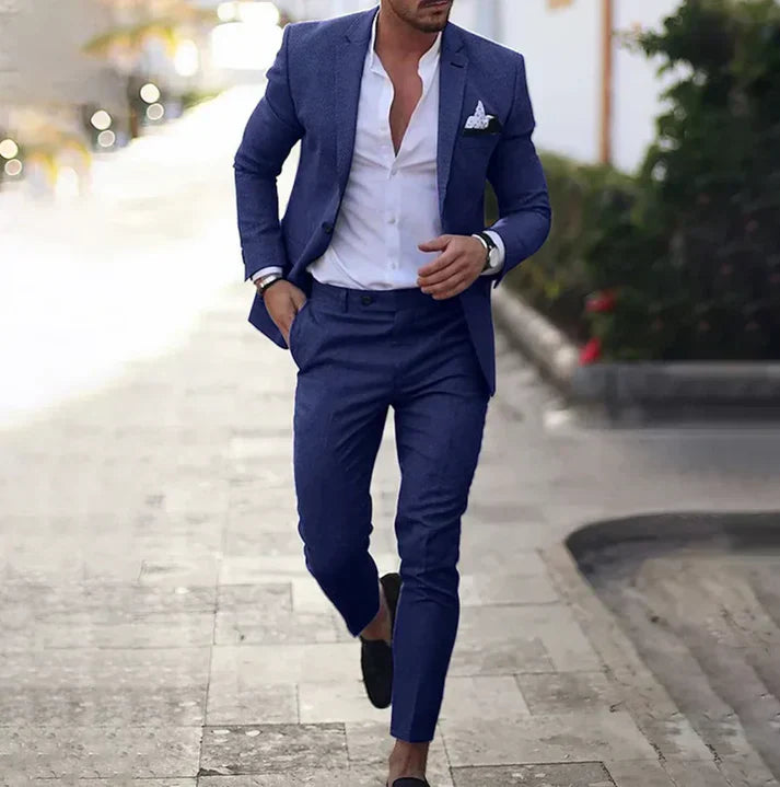 Mikael - Conjunto de Blazer y Pantalón Versátil para un Estilo Moderno