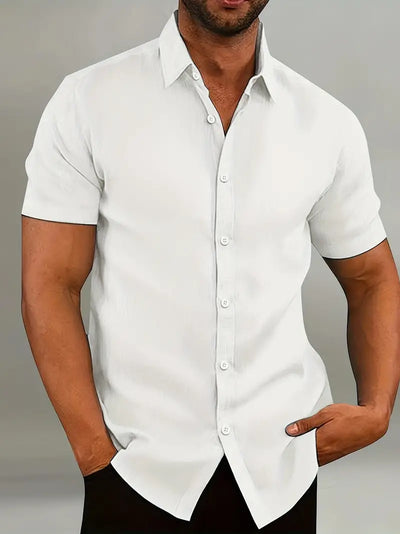 Neil - Camisa Casual con Cuello Button-Down