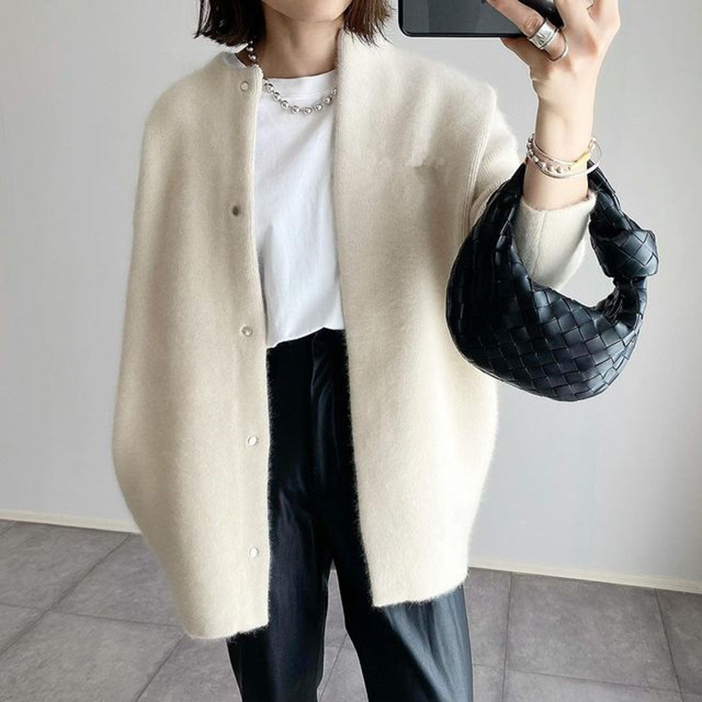 Poppy - Chaqueta de Punto Moderna Larga