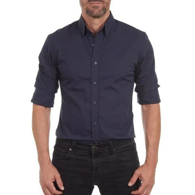 Dustin - Camisa sin arrugas con cremallera
