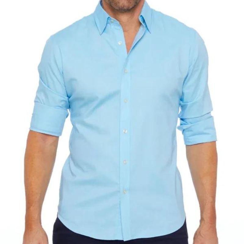 Dustin - Camisa sin arrugas con cremallera