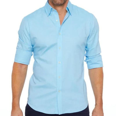 Dustin - Camisa sin arrugas con cremallera