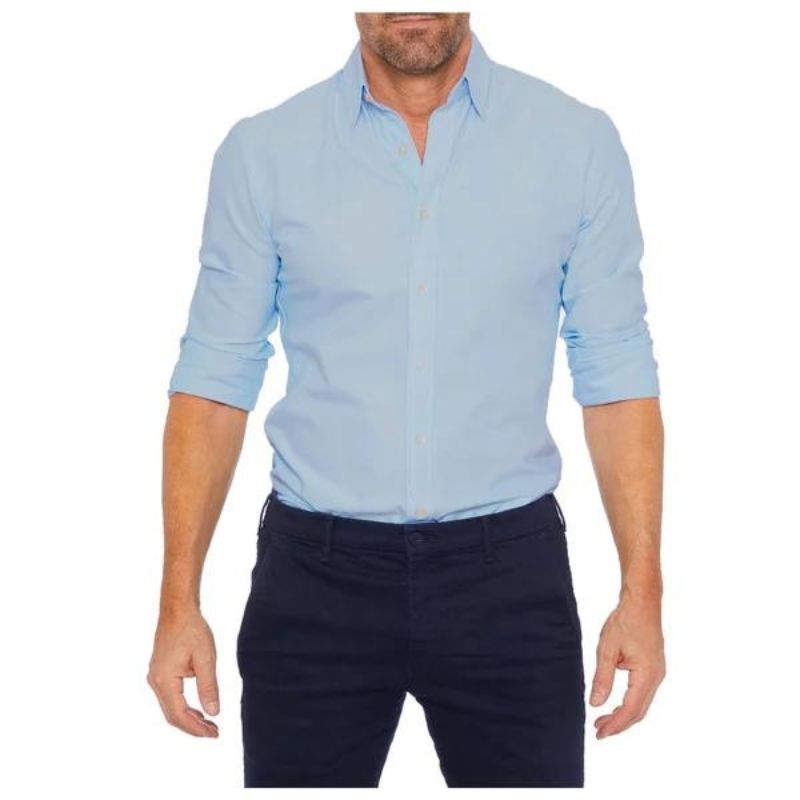 Dustin - Camisa sin arrugas con cremallera