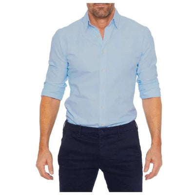 Dustin - Camisa sin arrugas con cremallera