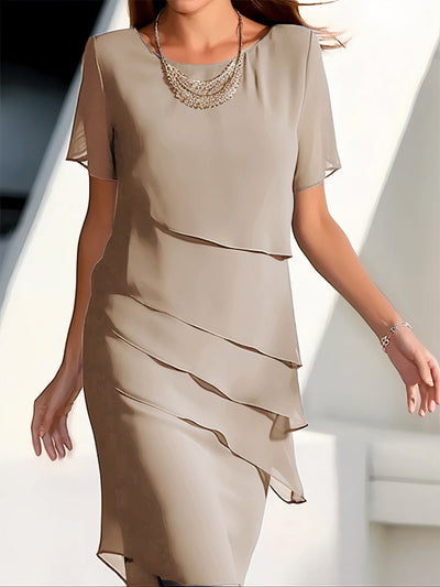 Emmeline - Elegante Vestido de Chiffón Plisado