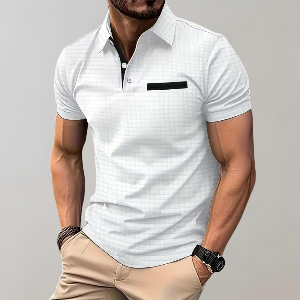 Jamison - Polo Slim-Fit con Cuadros para Hombres