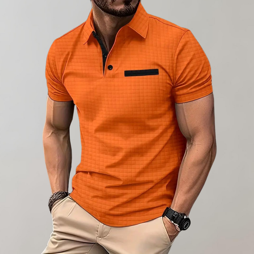 Jamison - Polo Slim-Fit con Cuadros para Hombres