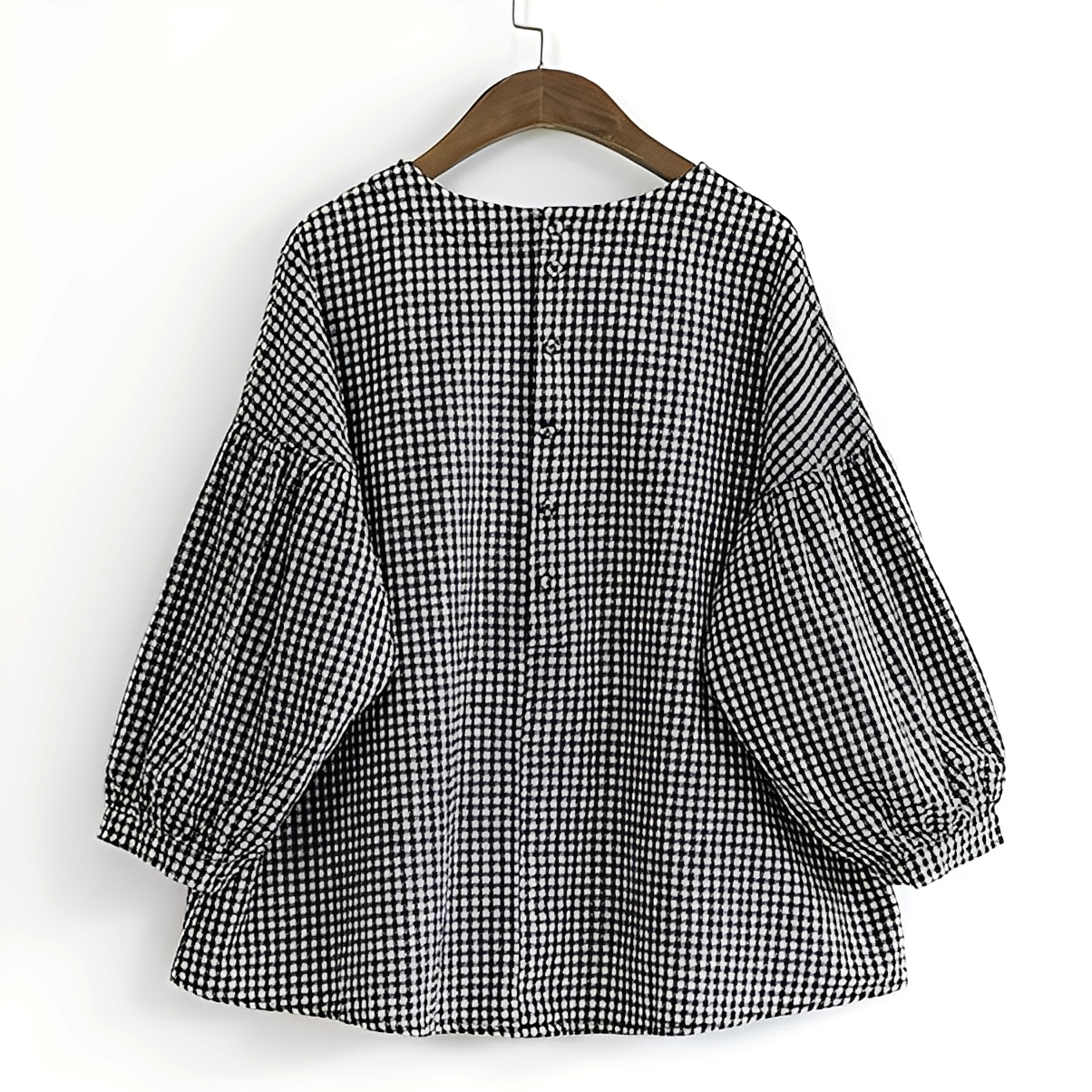 Tahlia - Camisa de cuadros casual con diseño asimétrico para mujeres