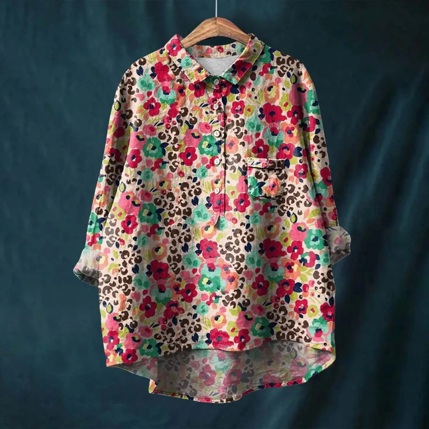 Elsa - Camisa Cómoda y Chic con Estampado Floral