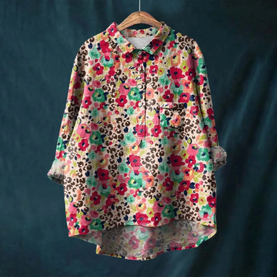 Elsa - Camisa Cómoda y Chic con Estampado Floral