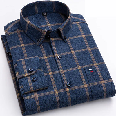 Louis – Camisa de algodón con cuadros