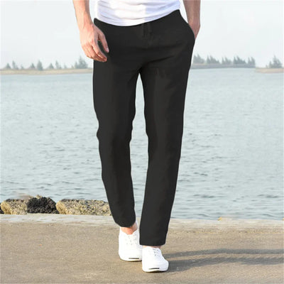 Josh - Pantalones de lino ligeros