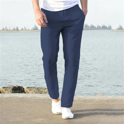 Josh - Pantalones de lino ligeros