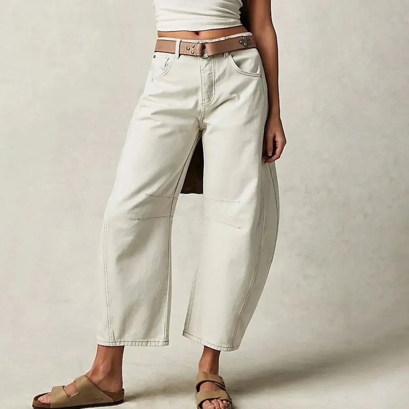 Beatrice - Jeans cómodos con pierna ancha