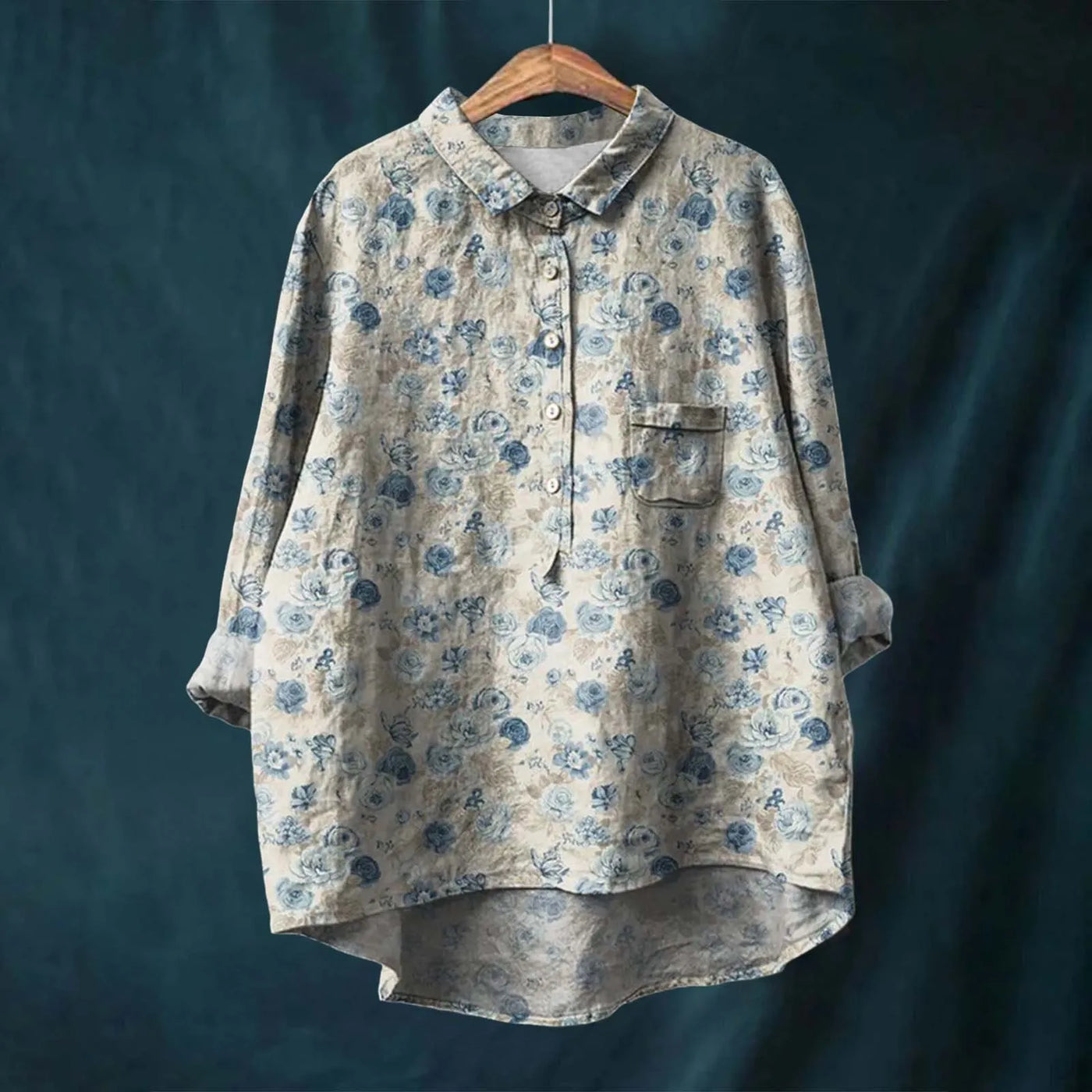 Elsa - Camisa Cómoda y Chic con Estampado Floral
