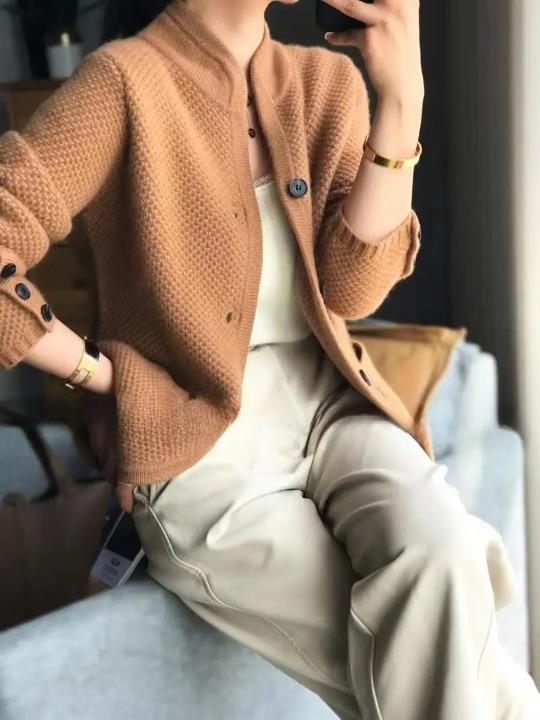 Elevenne - Chaqueta de mujer de lana virgen pura