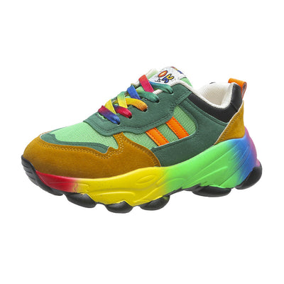Jolie - Zapatillas coloridas con suela gruesa para mujer