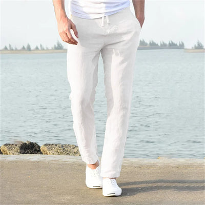 Josh - Pantalones de lino ligeros