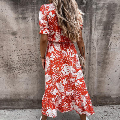 Daina – Falda Floral con Abertura