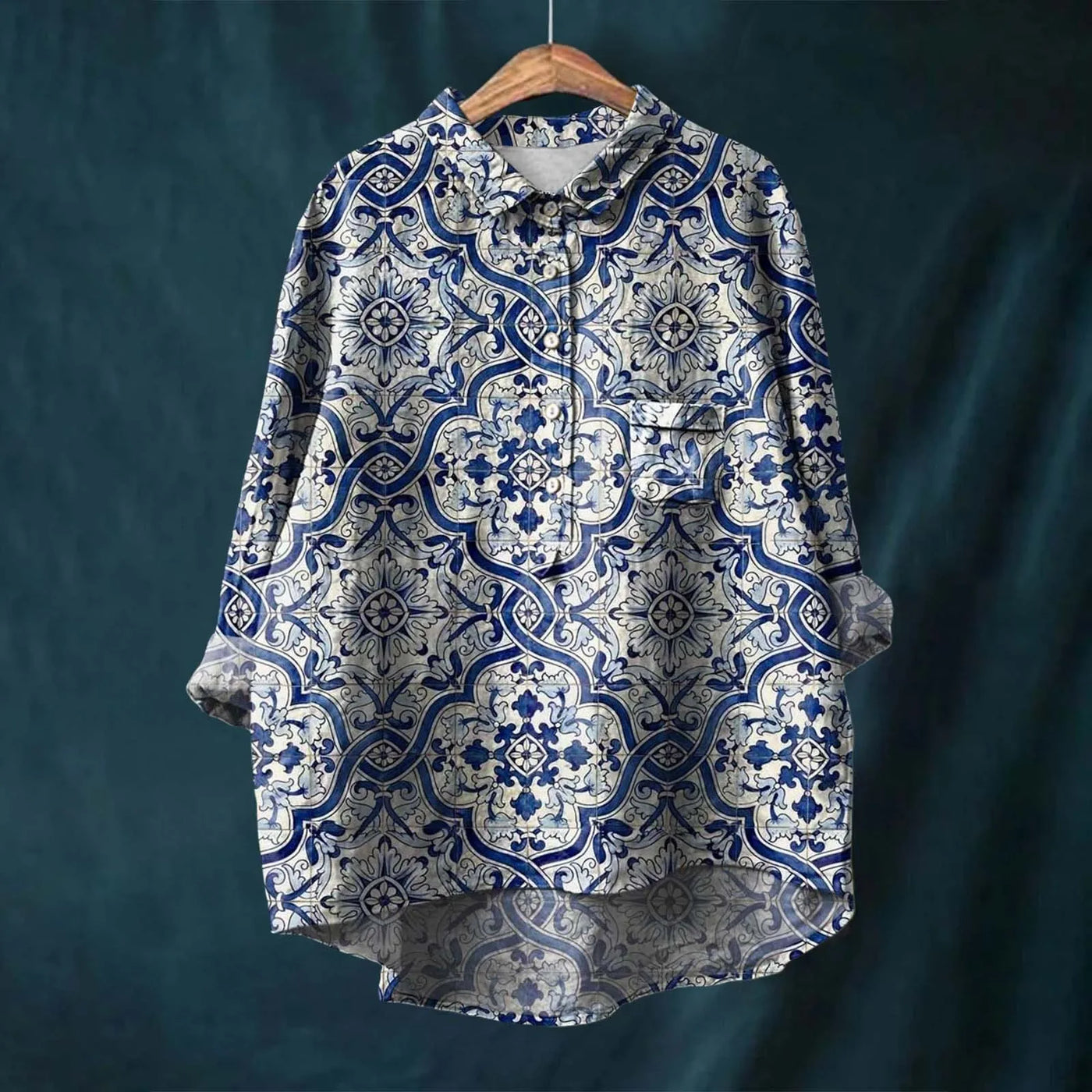 Elsa - Camisa Cómoda y Chic con Estampado Floral