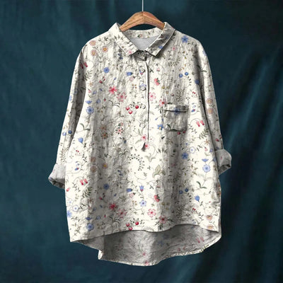 Elsa - Camisa Cómoda y Chic con Estampado Floral