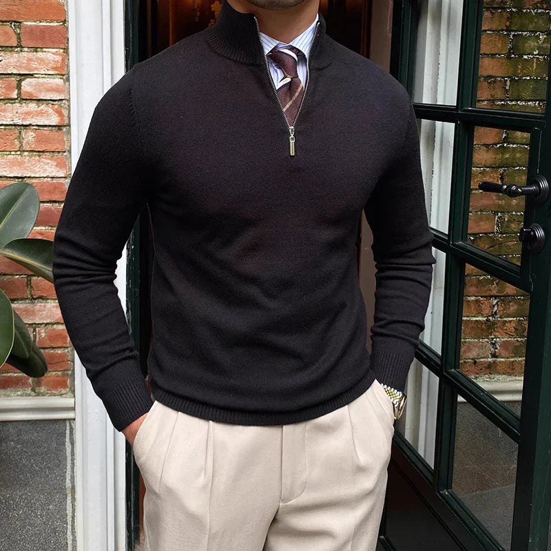 Hugo - Pullover con cremallera parcial