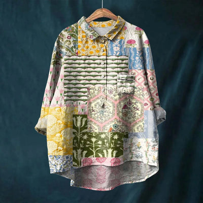 Elsa - Camisa Cómoda y Chic con Estampado Floral
