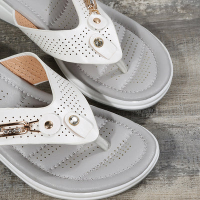 Darlene - Chanclas de Tacón Bajo