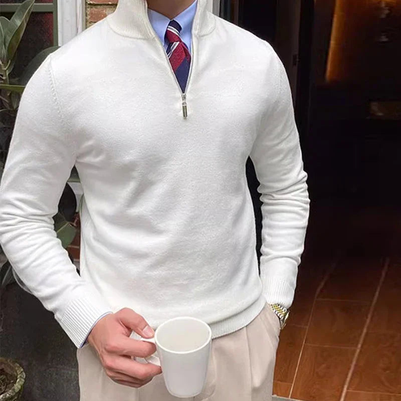 Hugo - Pullover con cremallera parcial