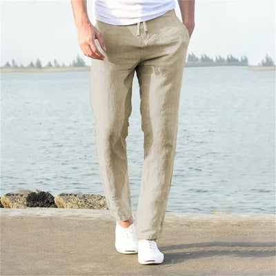 Josh - Pantalones de lino ligeros