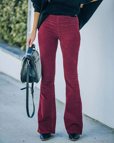 Clarisse - Pantalones acampanados para mujeres con cintura alta