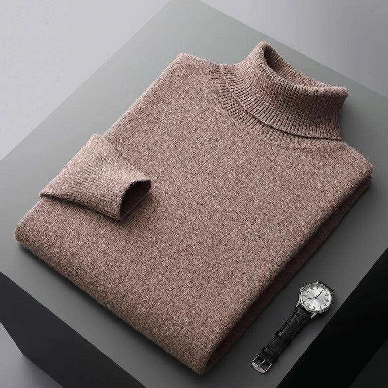 Louis - Suéter de punto con cuello enrollado