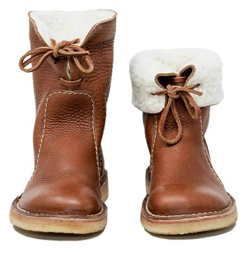 Asami - Botas impermeables con forro de lana para mujer